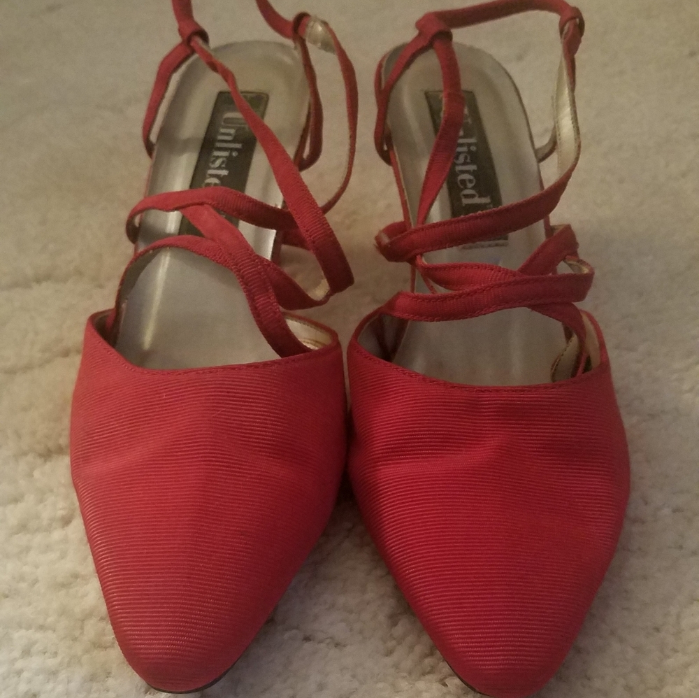 Red Strappy Heels